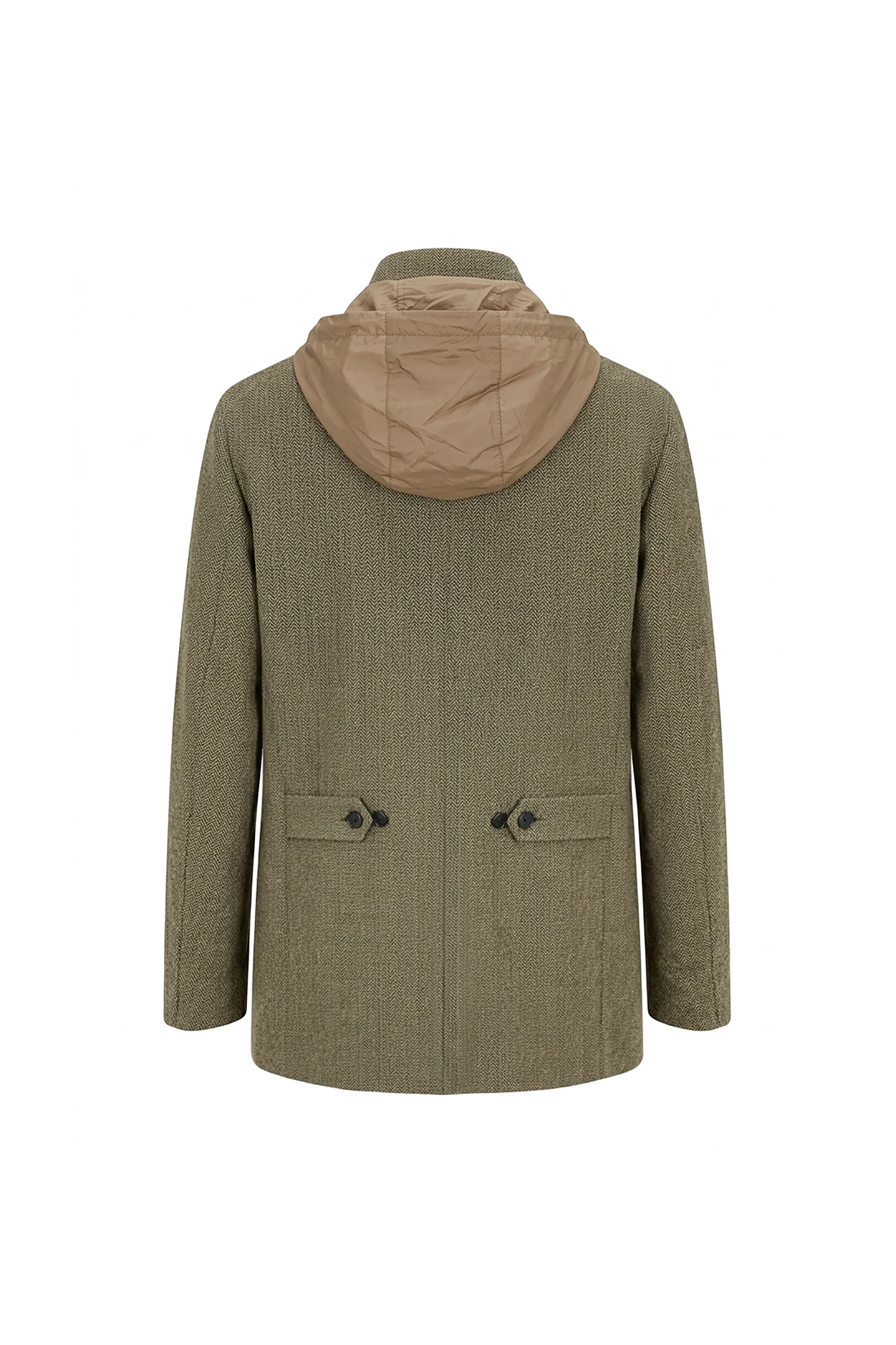 Arden Herringbone Hooded Coat - Image 4