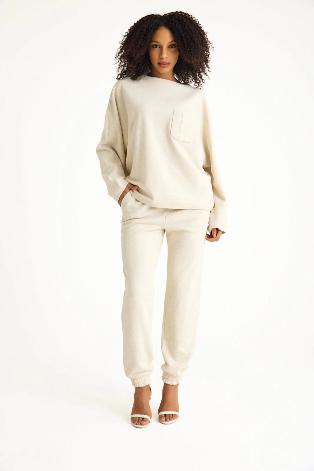 Beige Women's Lounge Pant - Image 8