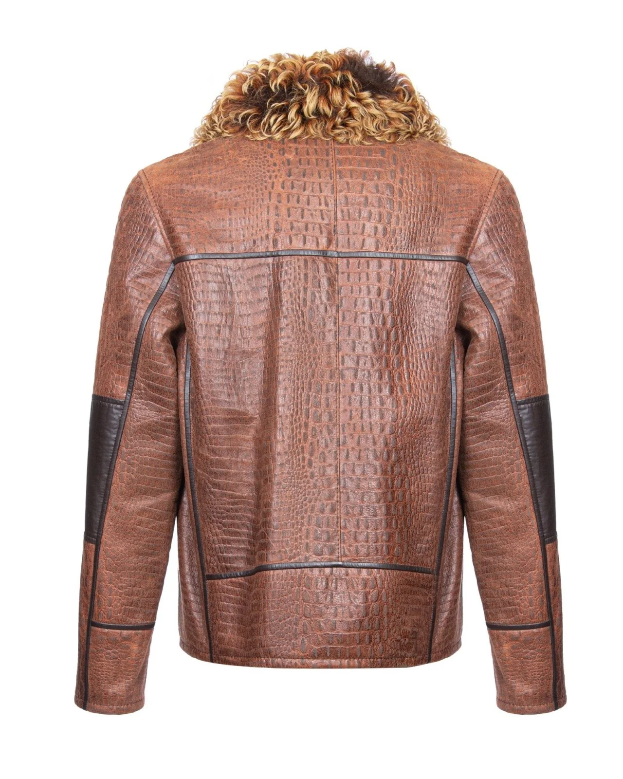 Brown Leather Jacket - Image 4