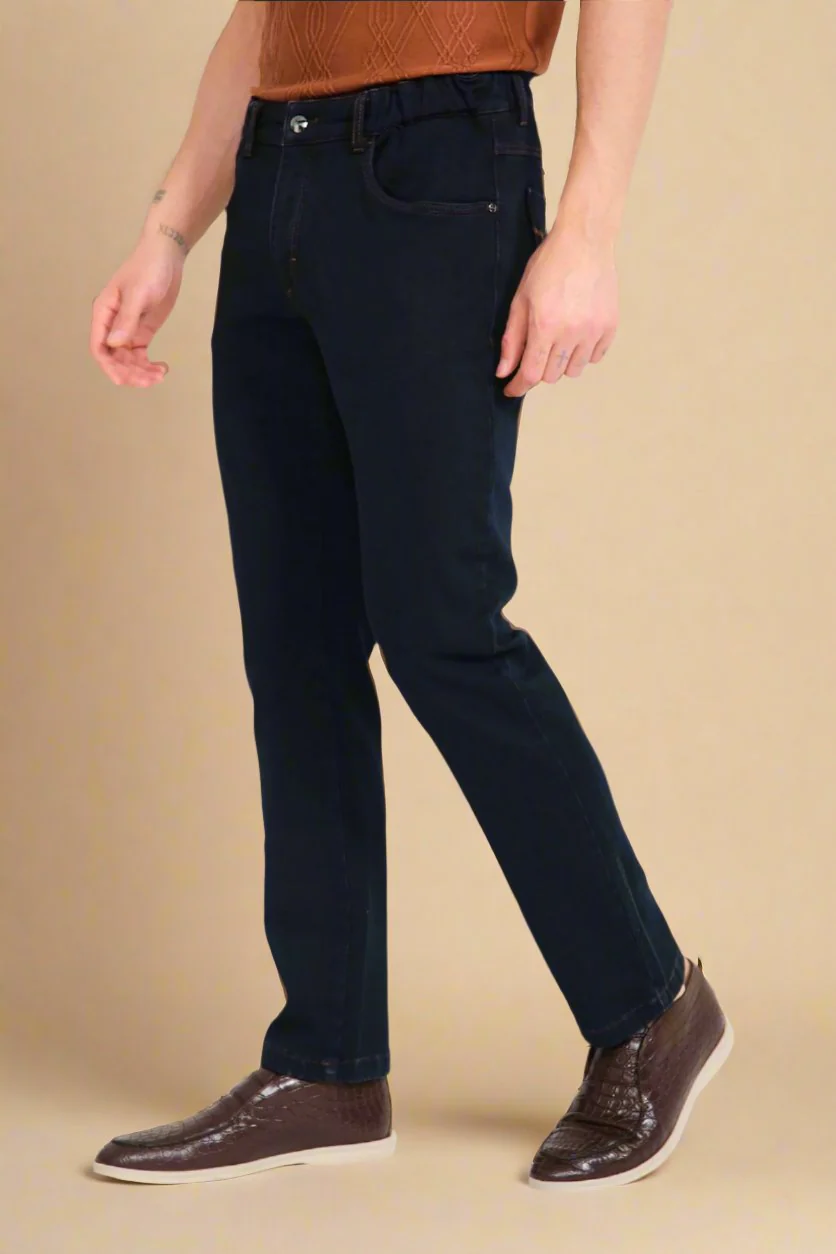 Brown Slim Fit Jeans - Image 3