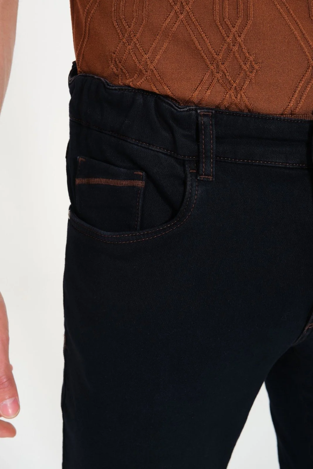 Brown Slim Fit Jeans - Image 5