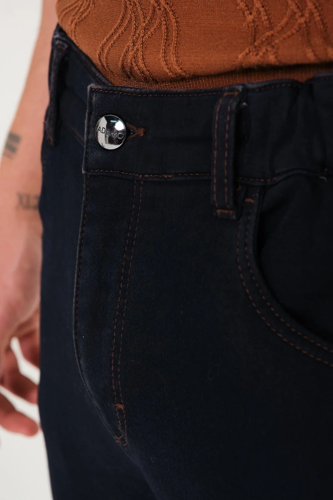 Brown Slim Fit Jeans - Image 6