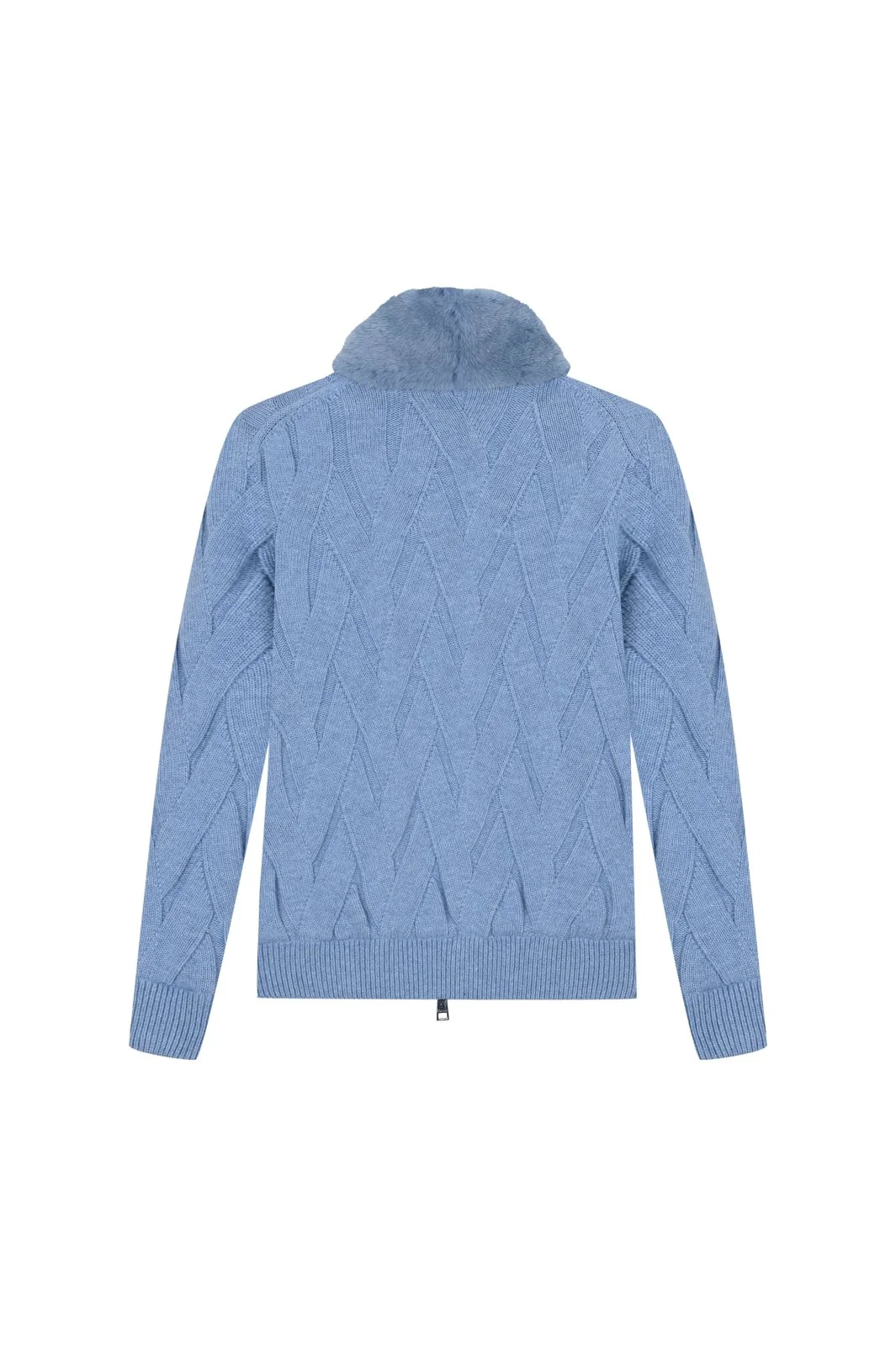 Cashmere Serenità Jacket with Mink Collar - Image 12