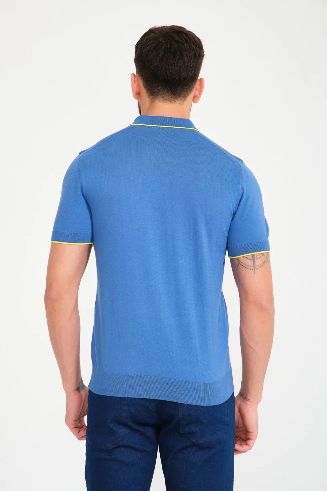 Cotton Zip Polo Shirt - Image 22