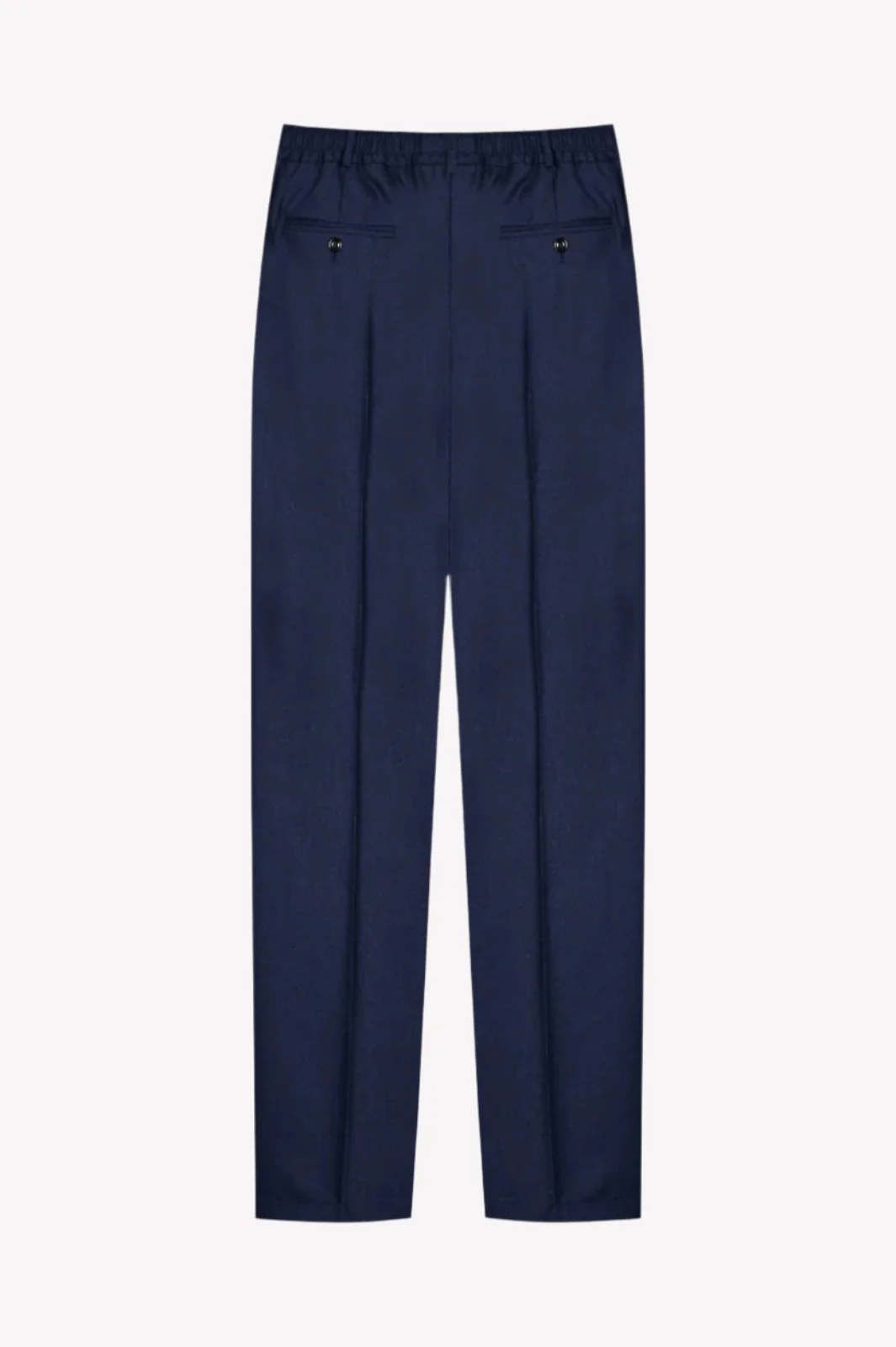 Navy Wool & Cashmere Trousers - Image 3