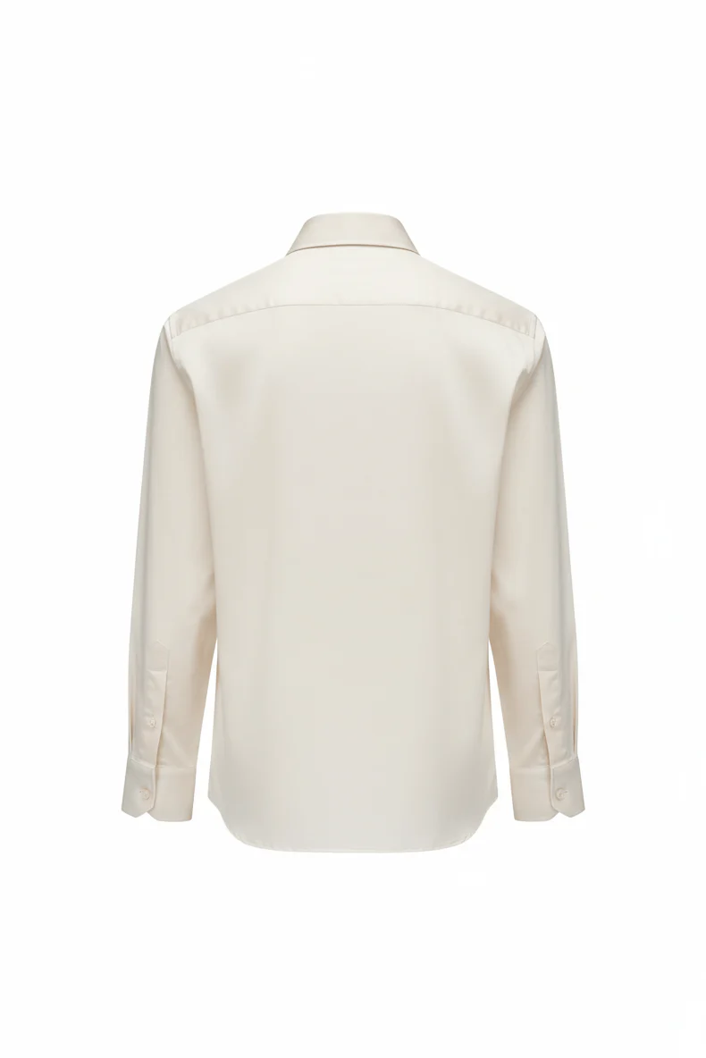 Ecru Cotton Shirt - Image 3