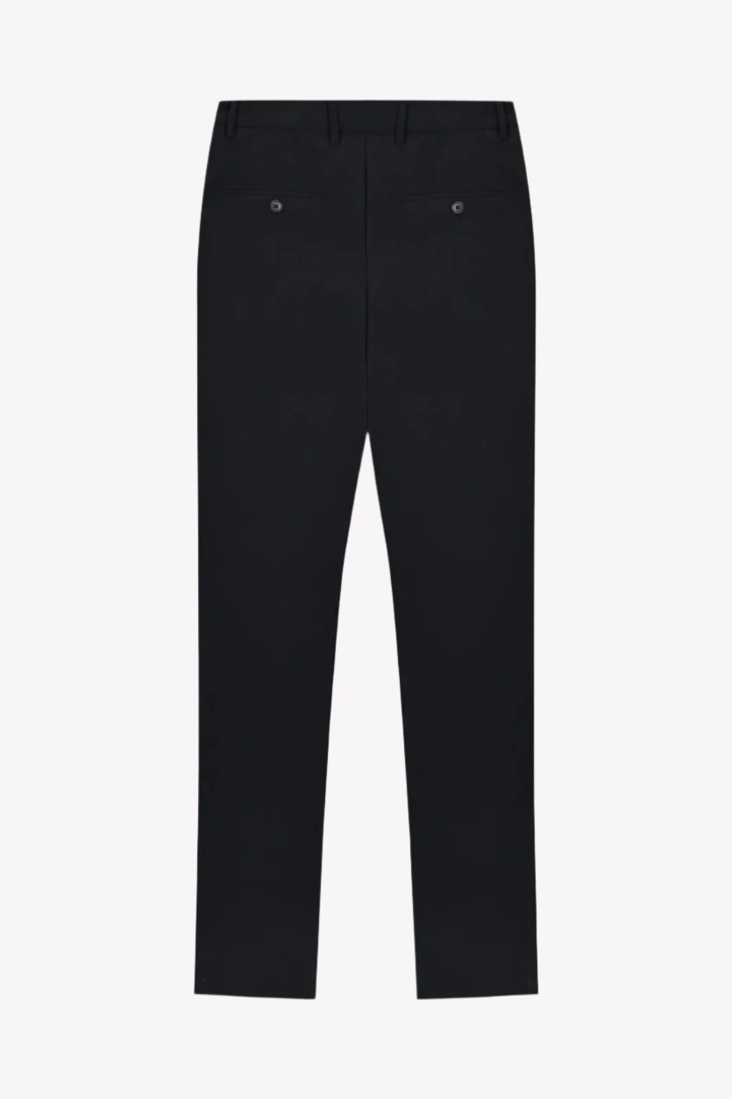 Jet Black Tailored Trousers - Image 3