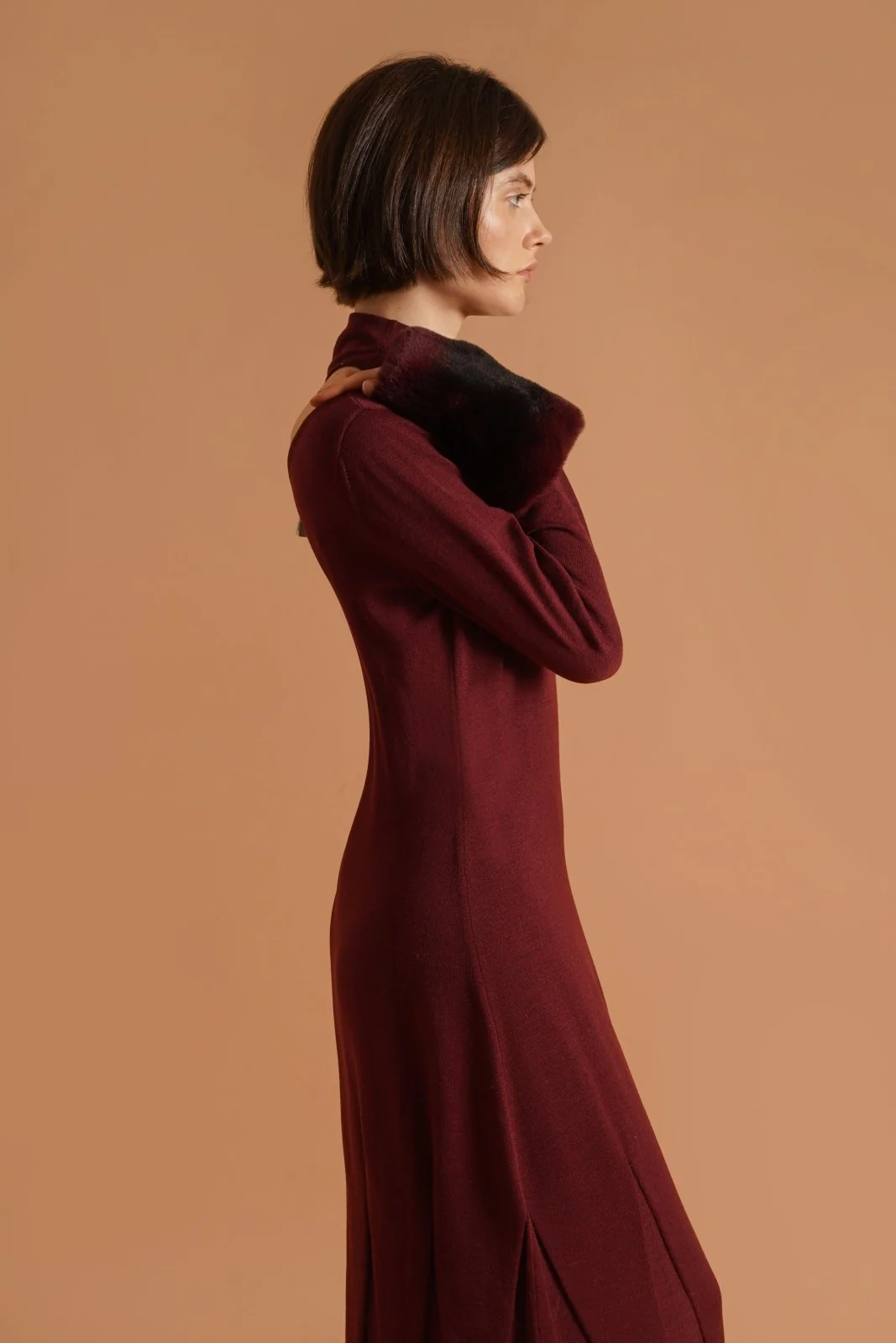 Crimson Rex Cuff Dress - Image 5