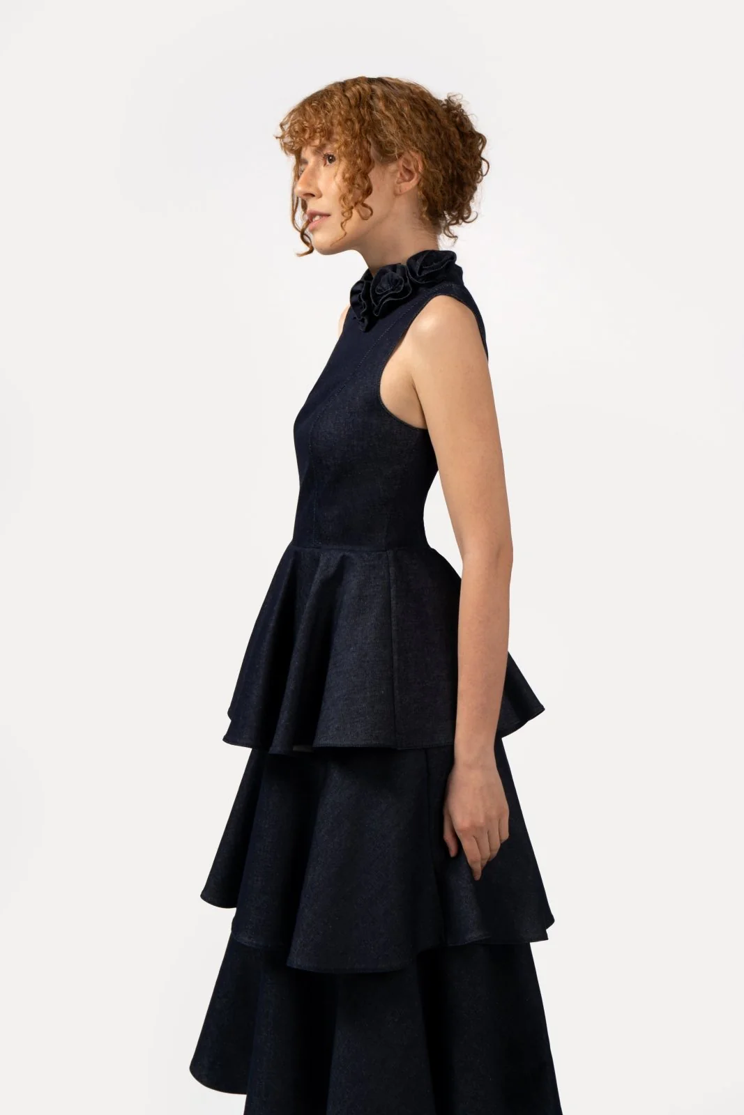 Indigo Tiered Dress - Image 3