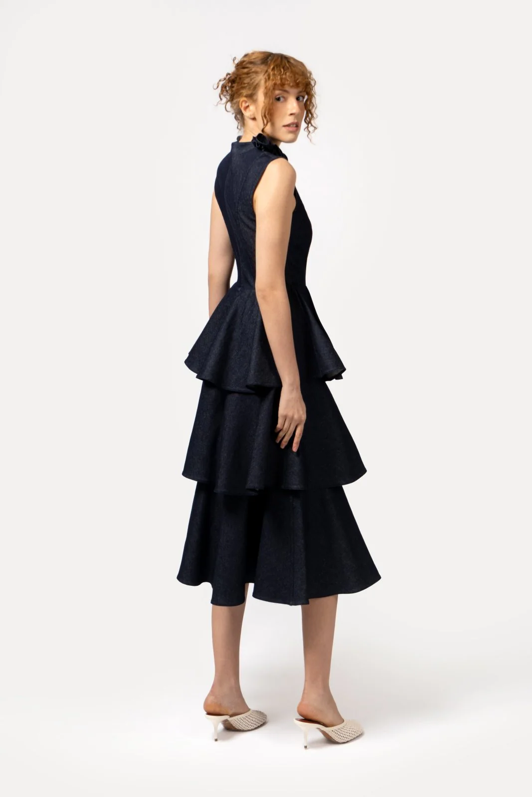 Indigo Tiered Dress - Image 5