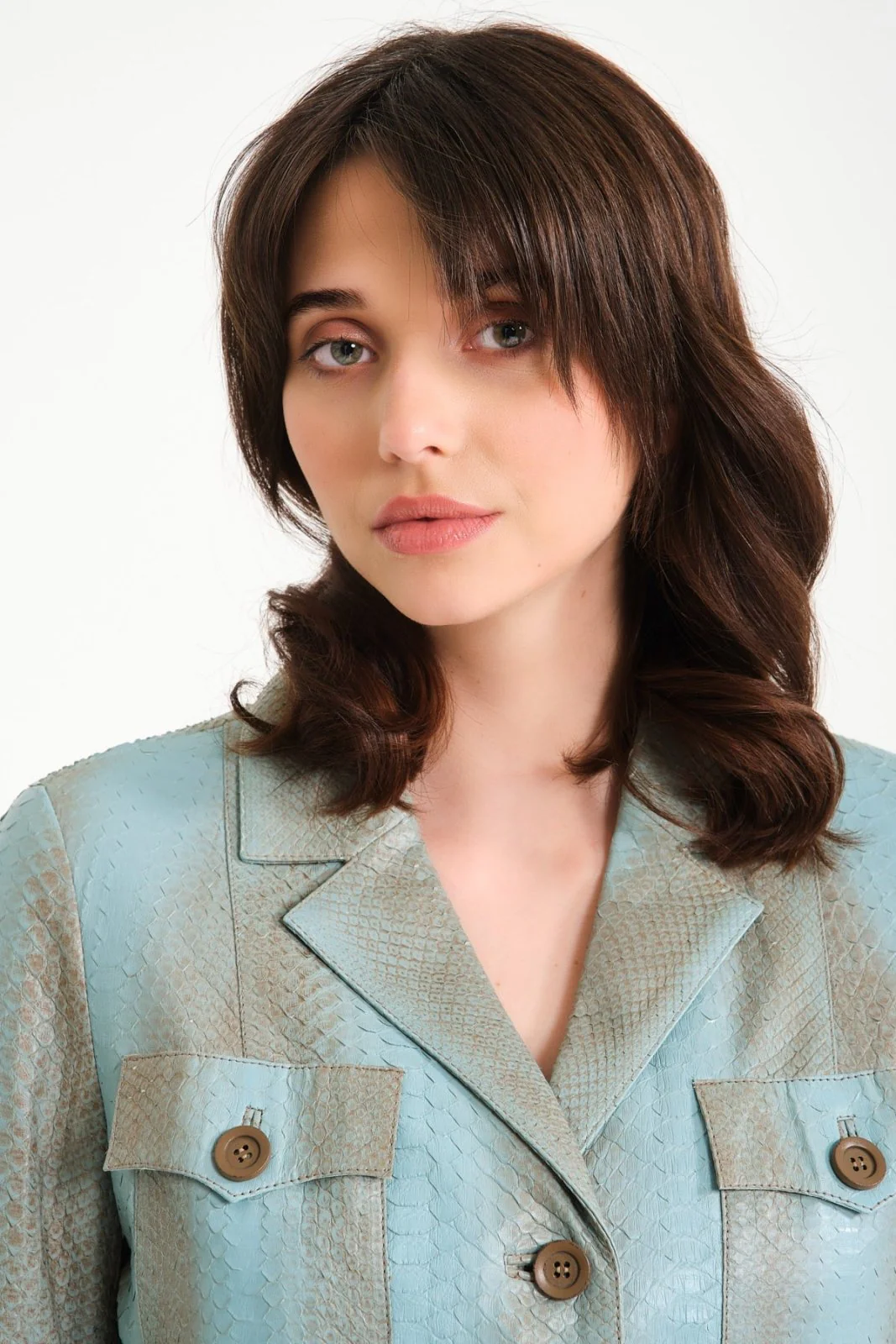 Multicolored Python Leather Jacket - Image 7