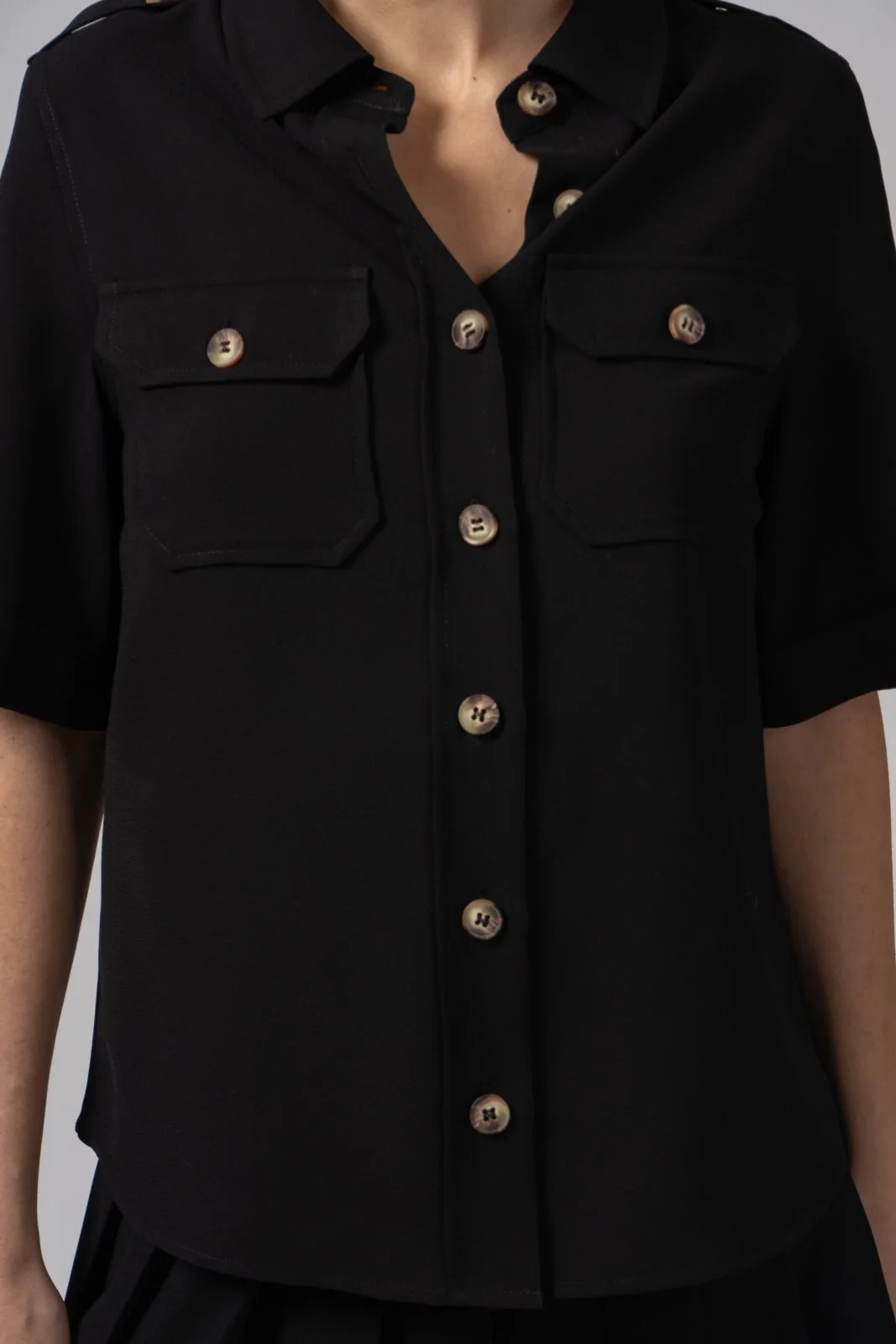 Muse Black Tailored Shirt - Image 3