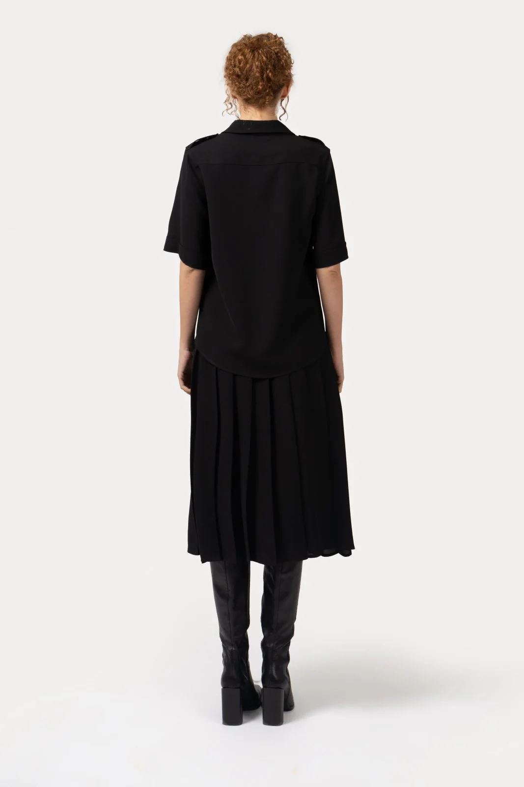 Muse Black Tailored Shirt - Image 4