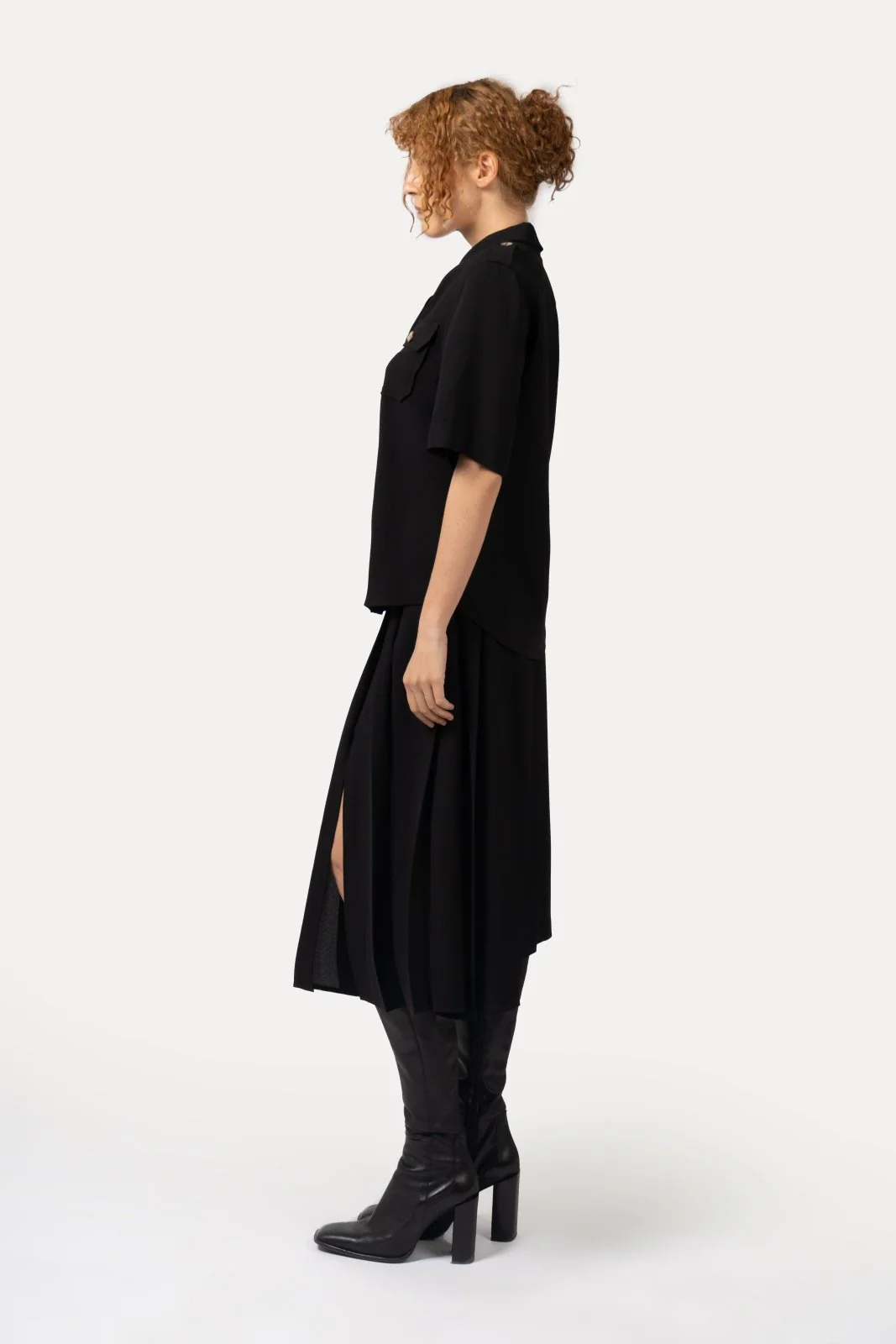 Muse Black Tailored Shirt - Image 5