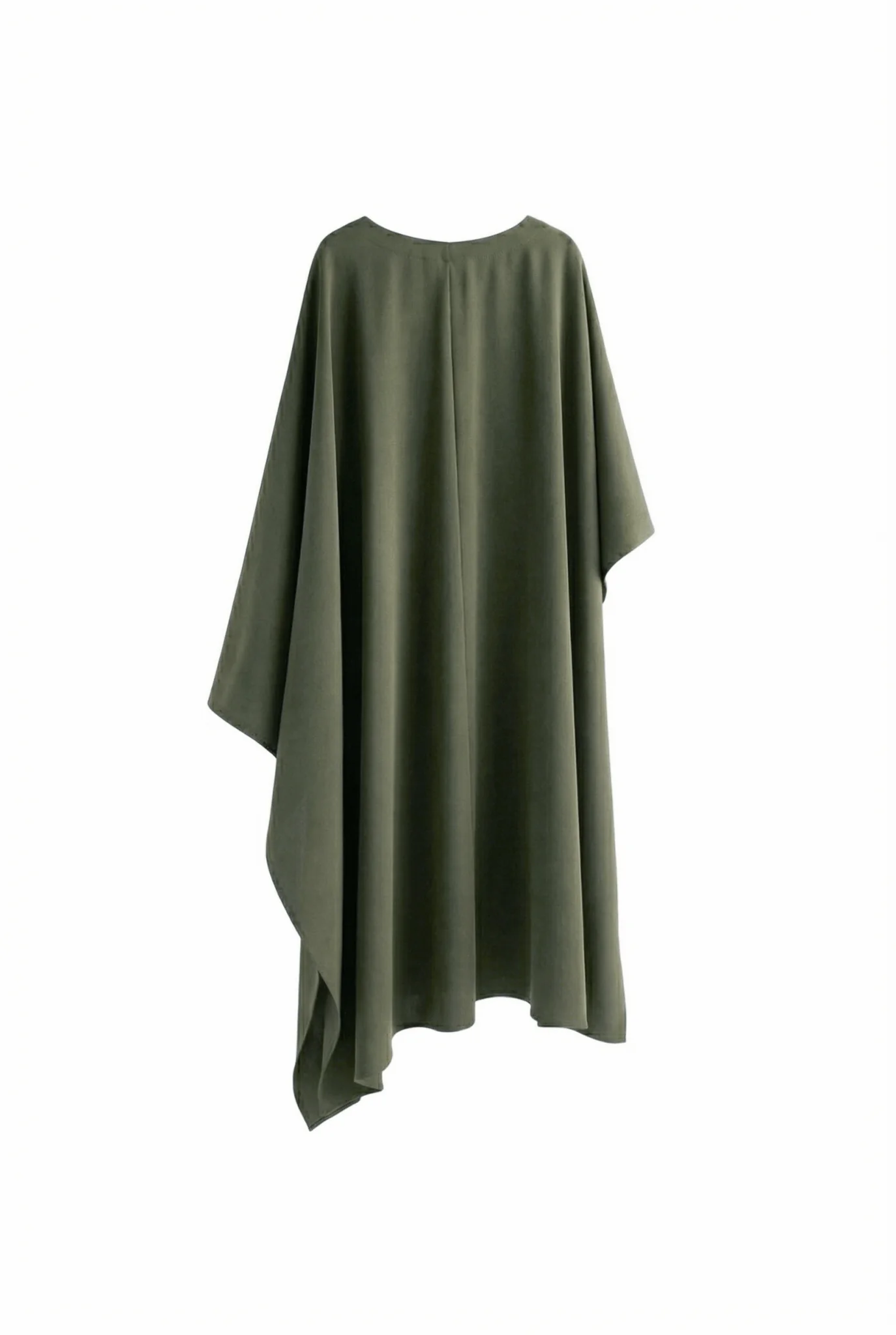 Olive Cascade Draped Cape Top - Image 5