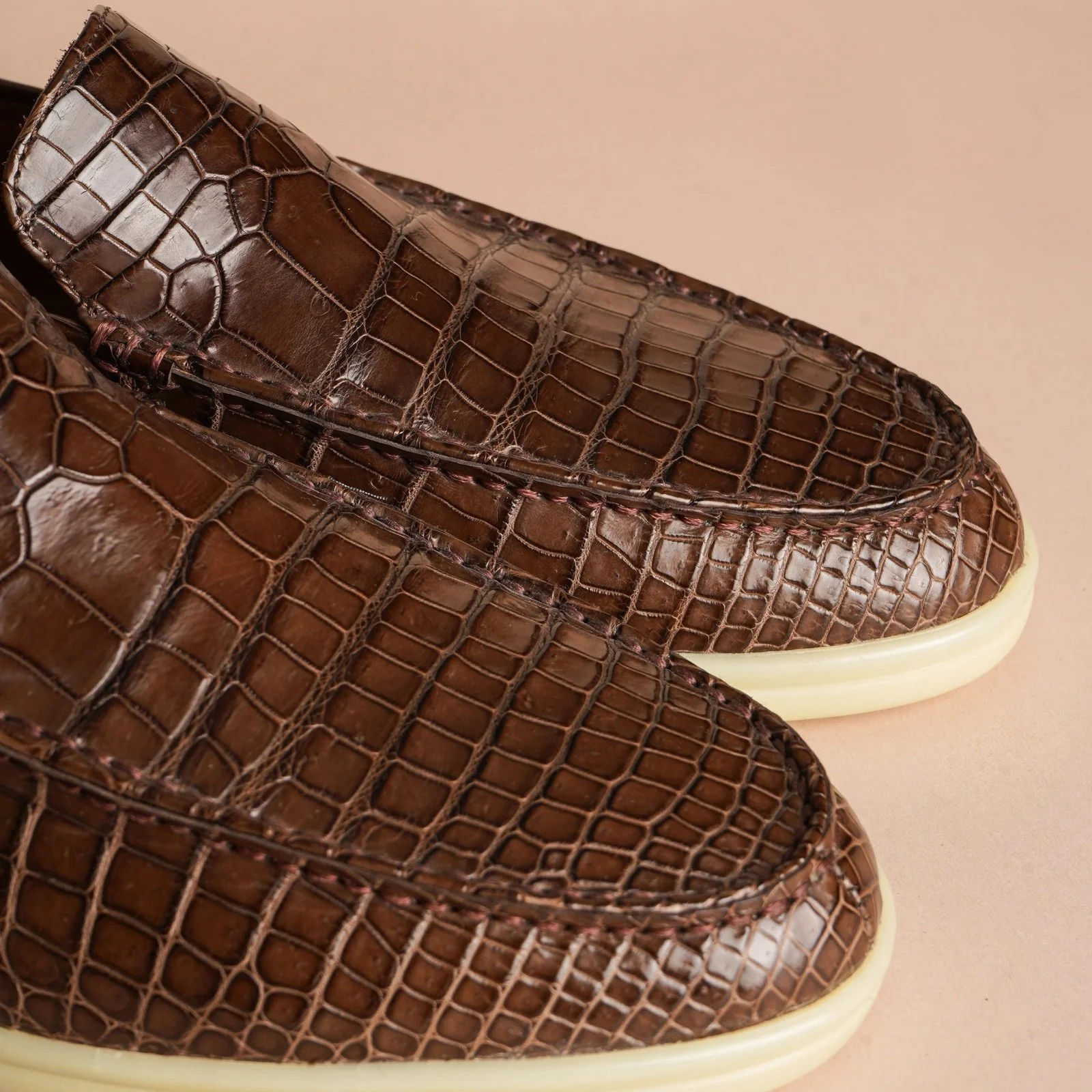 Sienna Splendor Crocodile Loafers - Image 6