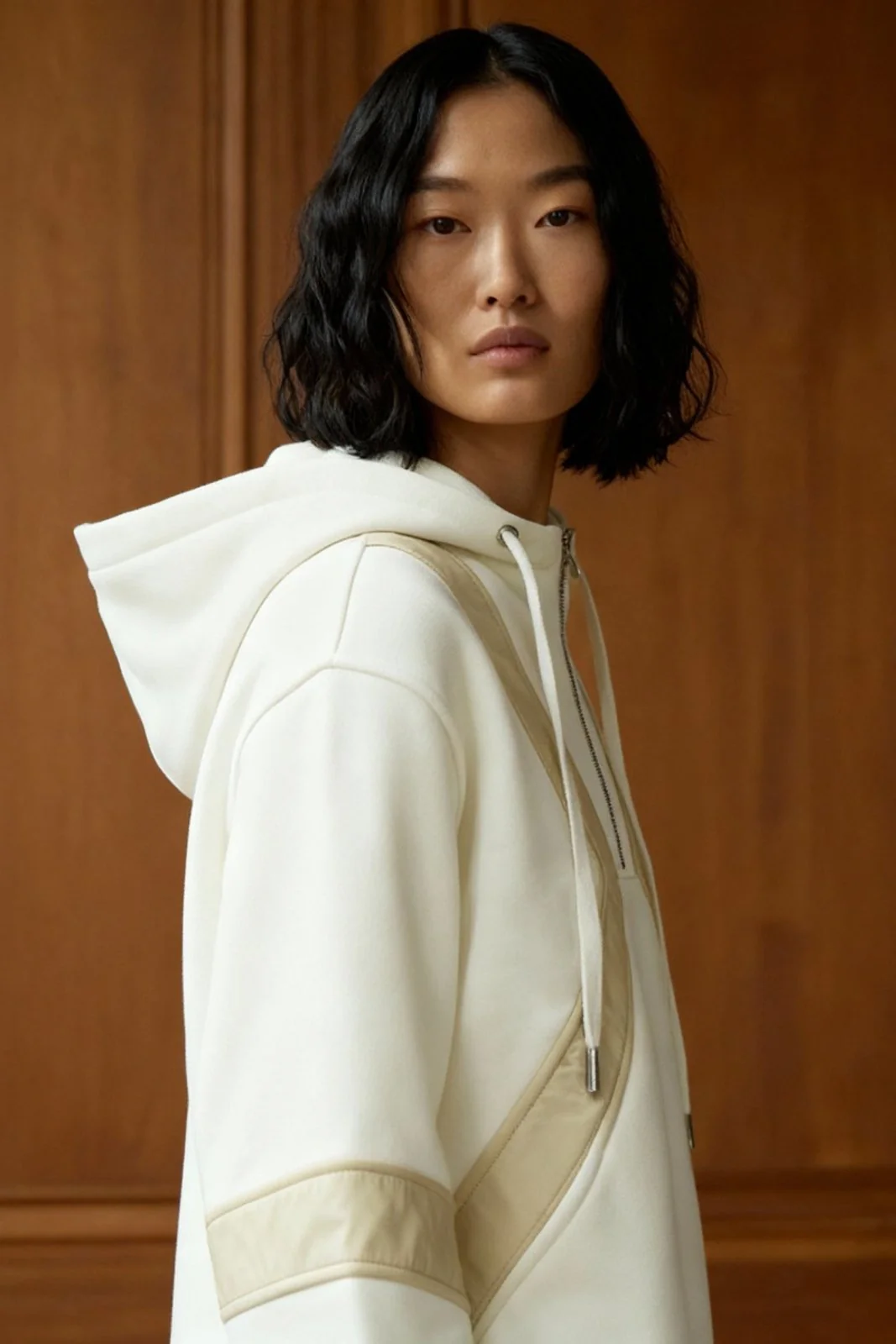 Cotton Sandline Sculpted Hoodie - Image 3