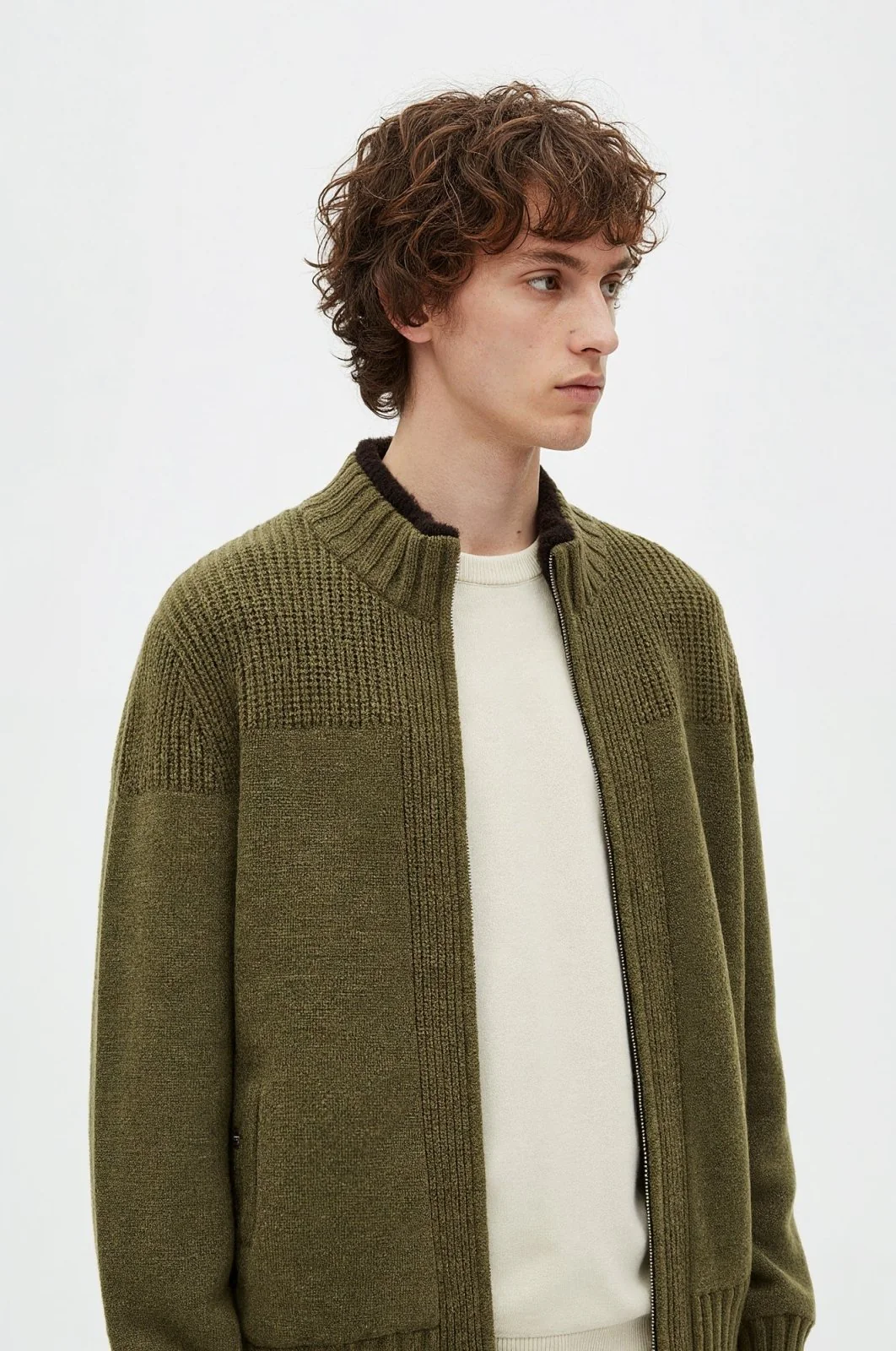 Verdant Haven Wool Cardigan - Image 3