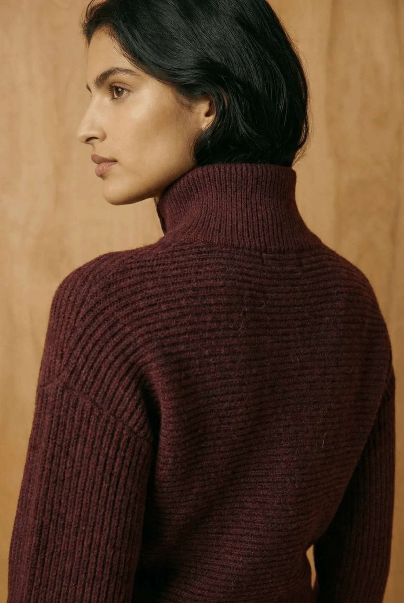 Wool Crest Rex-Collar Knit Ensemble - Image 4