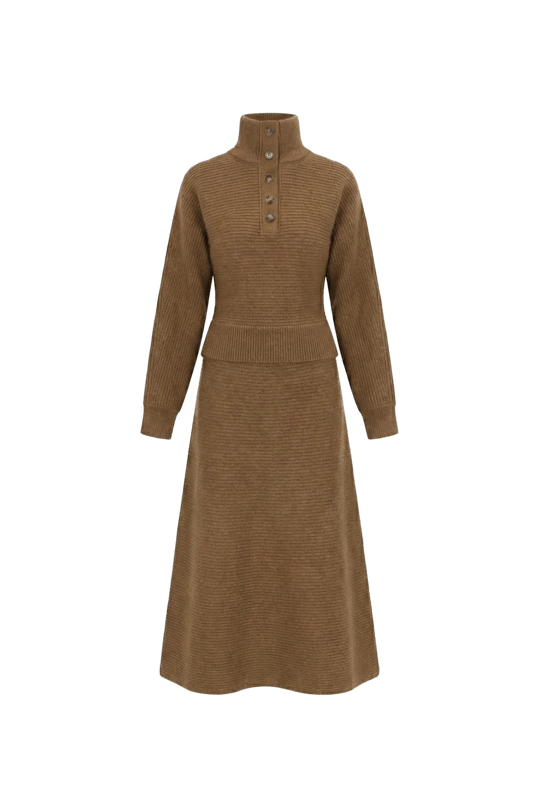 Wool Crest Rex-Collar Knit Ensemble - Image 7